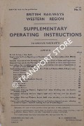 Supplementary Operating Instructions, December 1965 by British Railways Western Region